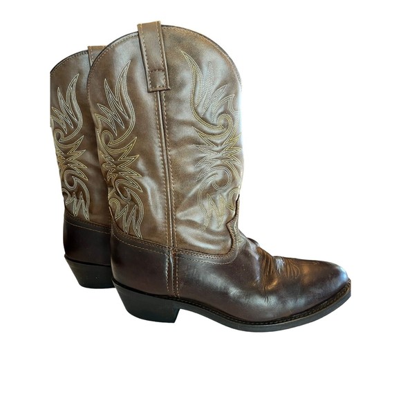 Laredo Paris Round Toe Cowboy  Mens Brown Western Boots  Size 10 1/2 EW … - Picture 1 of 9